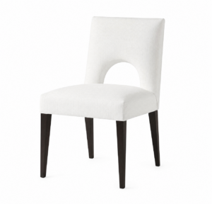 Orlando White Linen Oak Dining Chair