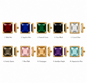 Avant Garde Crystal Brass Square Hardware