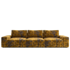 Mokum Gold Panthera Velvet Sofa