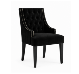 Skyler Black Velvet Dining Chair