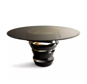 Intuition Glass Bronze Dining Table