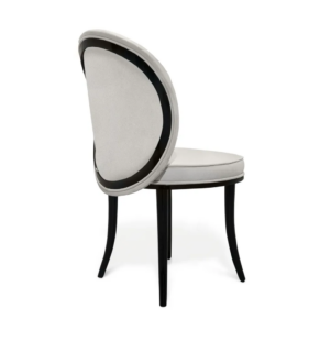 Merveille Soft Grey Black Dining Chair